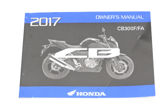 OEM Honda 31K75B10, 00X31-K75-B100 2017 CB3000F/FA Owner's Manual