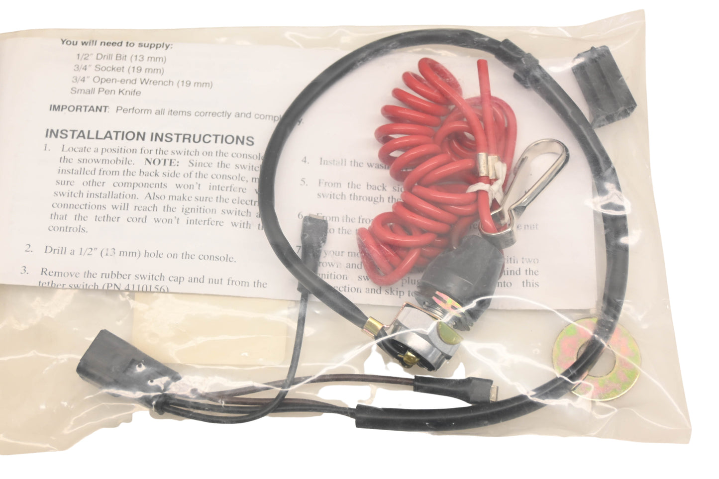 New OEM Polaris 2870668 Tether Switch Kit NOS