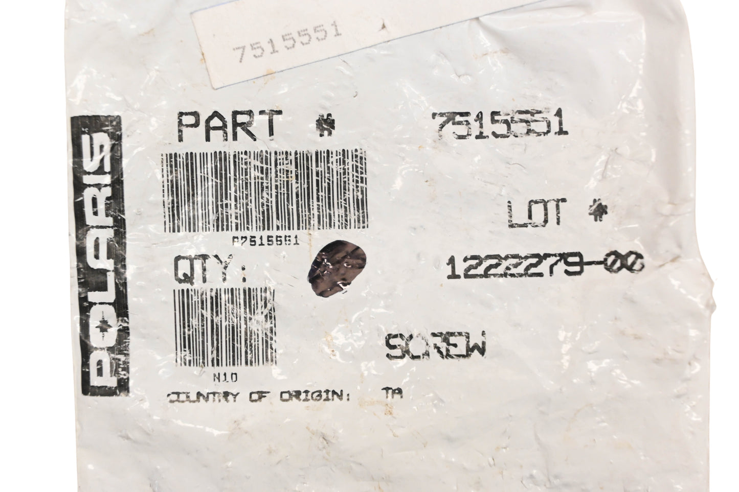New OEM Polaris 7515551 Screw NOS