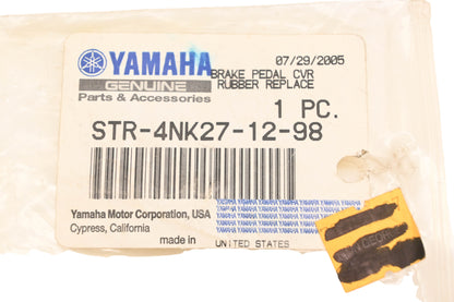 New OEM Yamaha STR-4NK27-12-98 Rubber Brake Pedal Cover Kit NOS