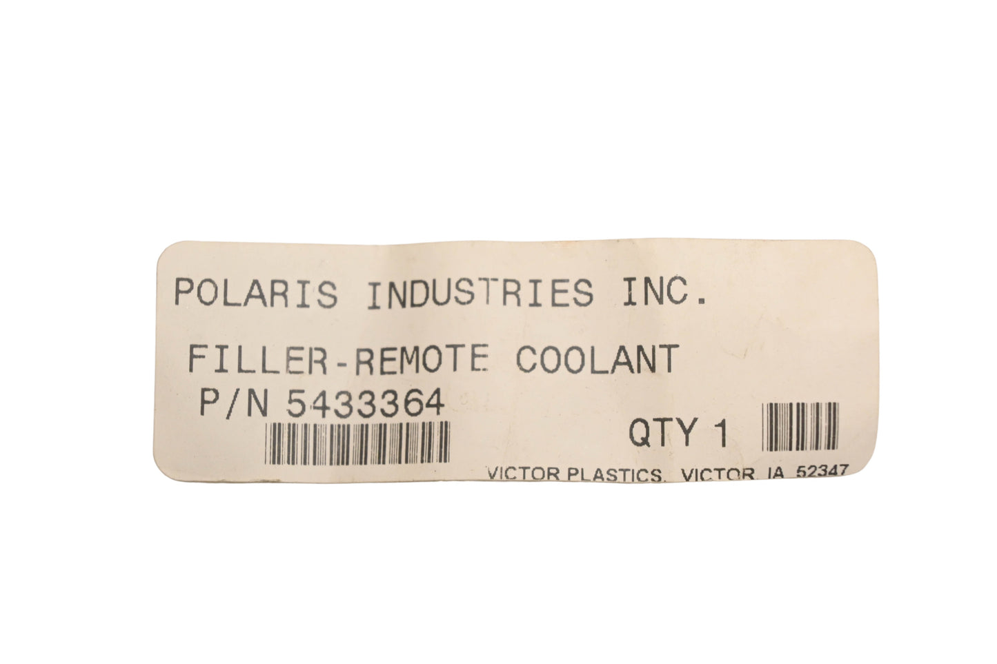 New OEM Polaris 5433364 Coolant Filler Pipe NOS