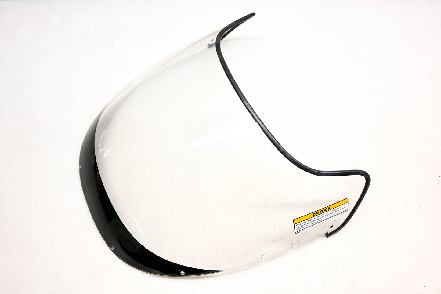 Mitsubishi M-30025 Clear & Black Trim PC Stella Windscreen NOS