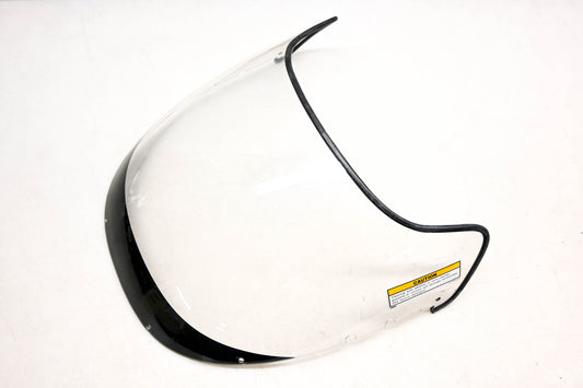 Mitsubishi M-30025 Clear & Black Trim PC Stella Windscreen NOS