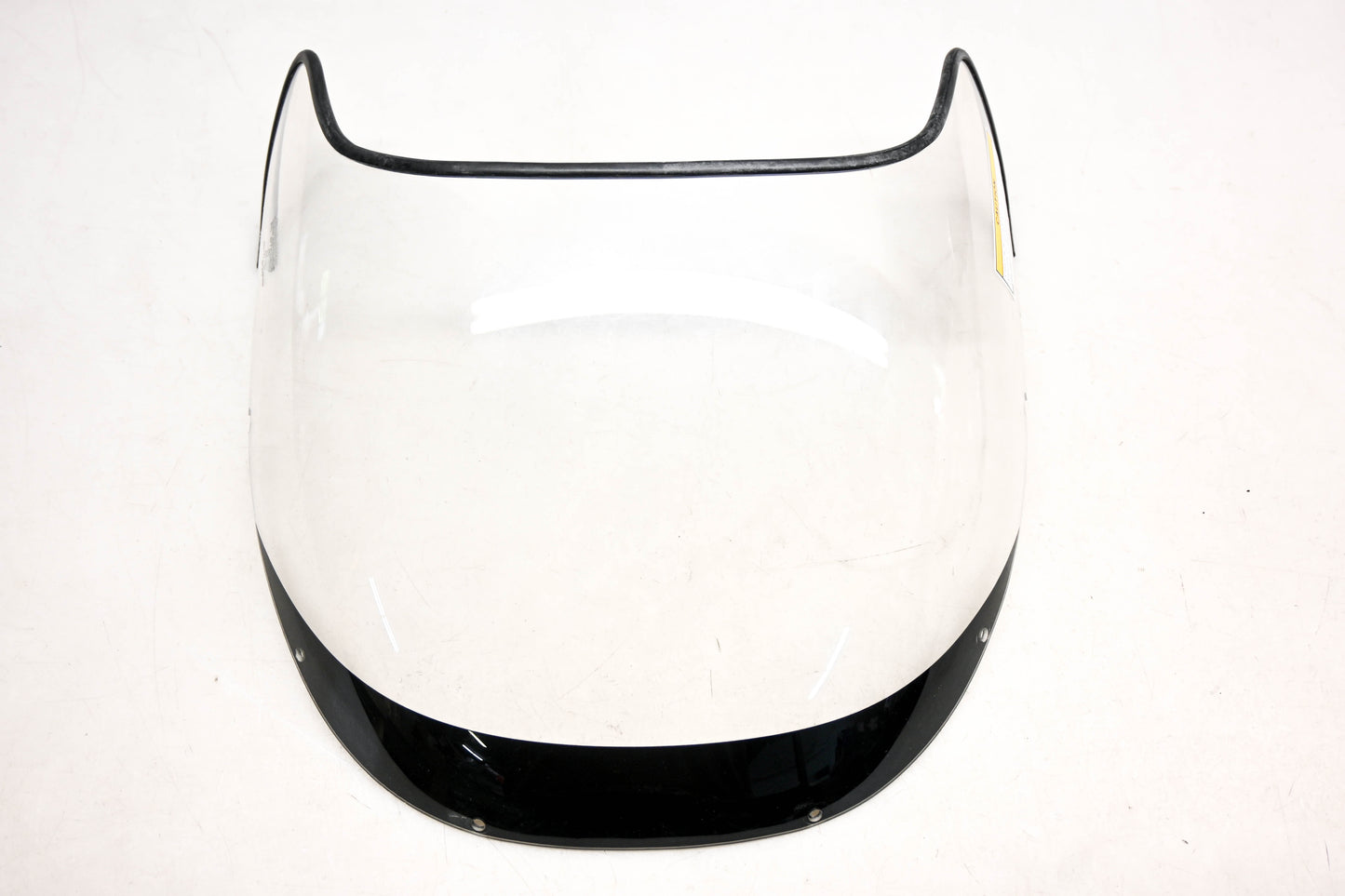 Mitsubishi M-30025 Clear & Black Trim PC Stella Windscreen NOS