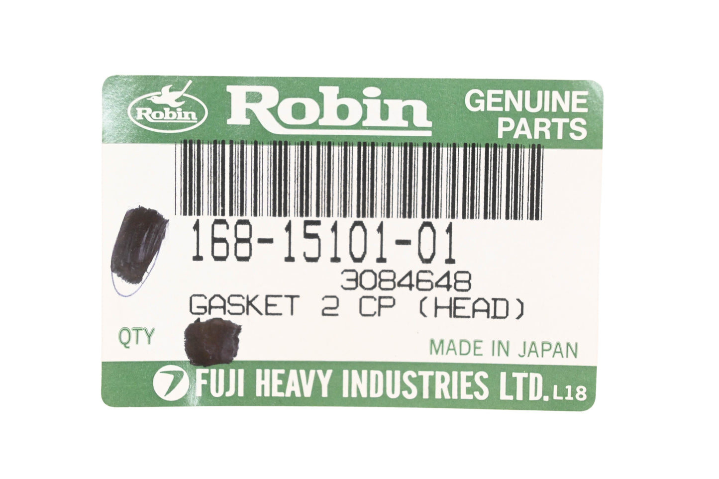 Robin 168-15101-01, 3084648 Polaris Head Gasket NOS