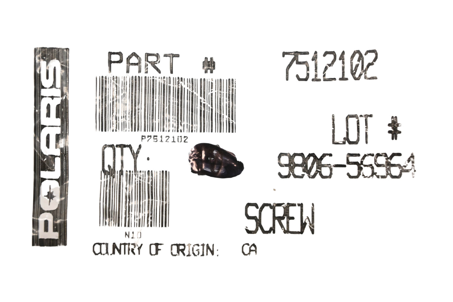 New OEM Polaris 7512102 Screws Qty 5 NOS