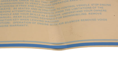 New OEM Polaris 7071788 Caution Decal NOS