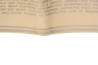 New OEM Polaris 7072001 Caution Decal NOS