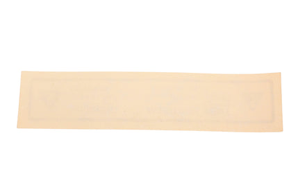 New OEM Polaris 7072132 Warning Decal NOS
