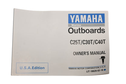 New OEM Yamaha LIT-18626-02-18 C25T/C30T/C40T Outboard Owner's Manual NOS