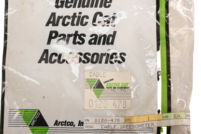 New OEM Arctic Cat 0120-478 Speedometer Cable NOS