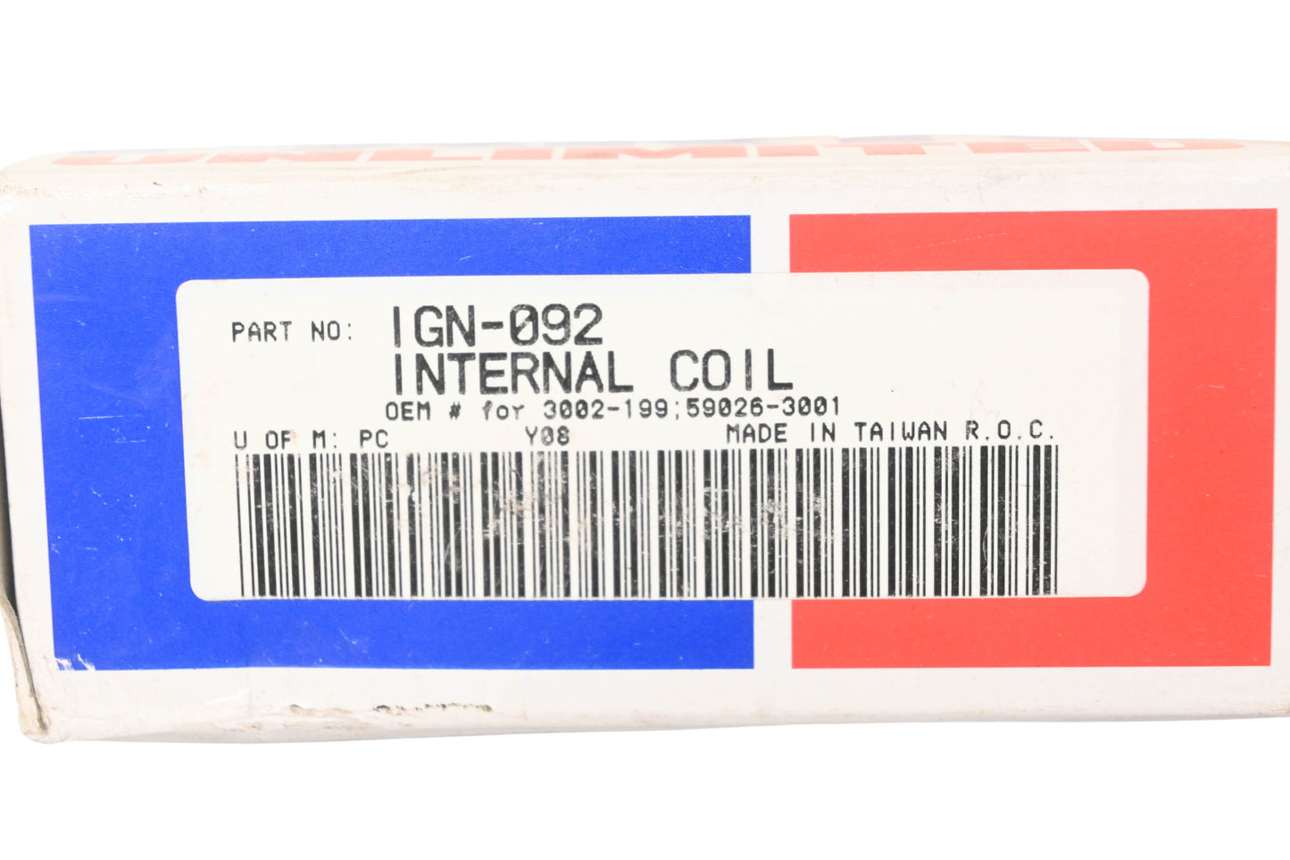 Parts Unlimited IGN-092, 3002-199, 59026-3001 Internal Coil NOS