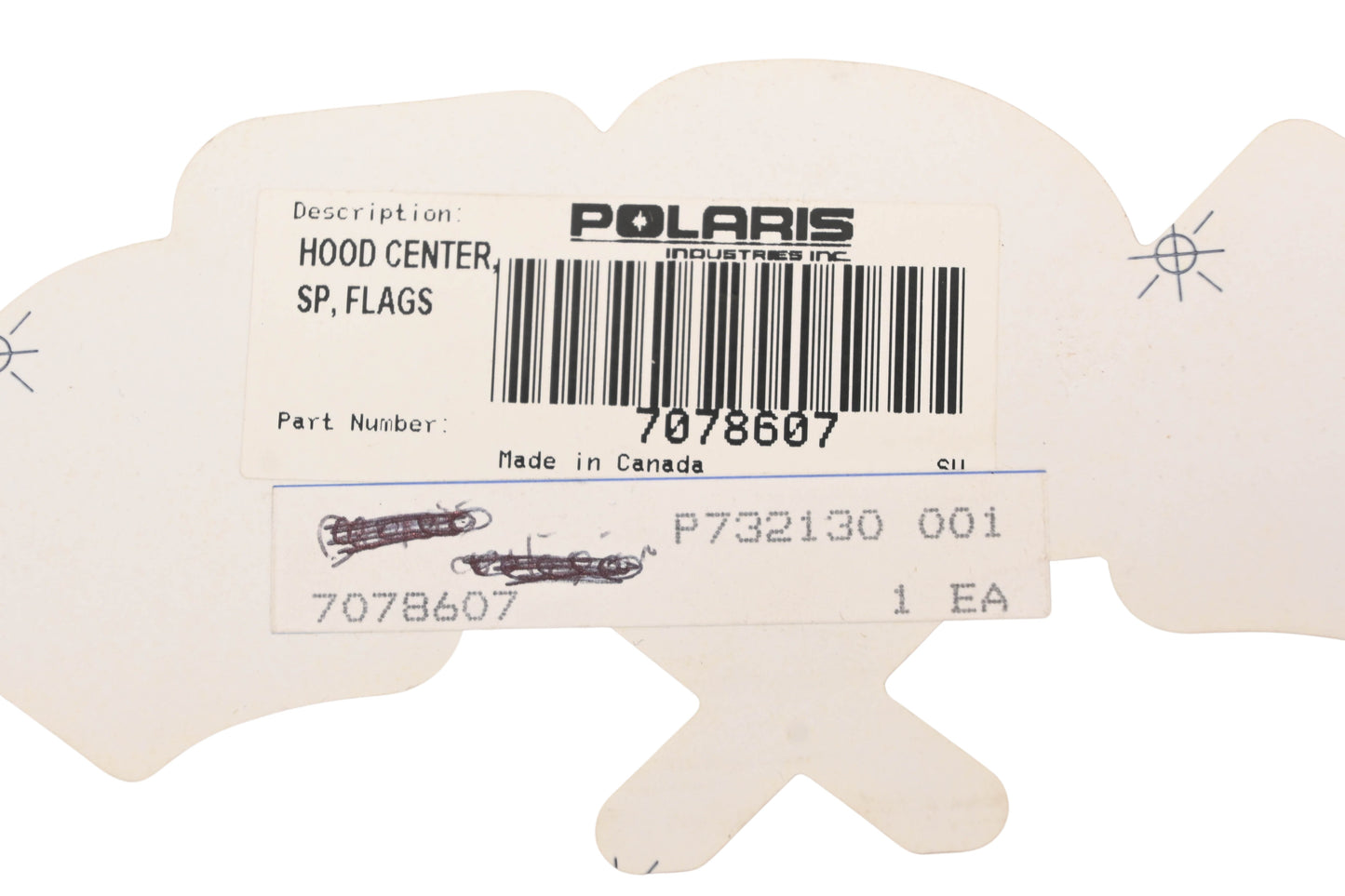 New OEM Polaris 7078607 SP Hood Decal NOS