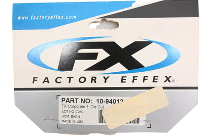 Factory Effex 10-94012 White 1' FX Die Cut Decal NOS