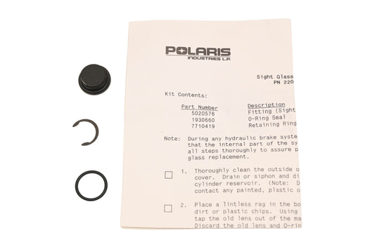 New OEM Polaris 2200345 Sight Glass Plug Kit NOS