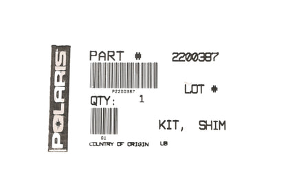 New OEM Polaris 2200387 Clutch Drive Shim Kit NOS