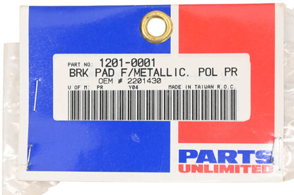Parts Unlimited 1201-0001, 2201430 Polaris Brake Pad Kit NOS