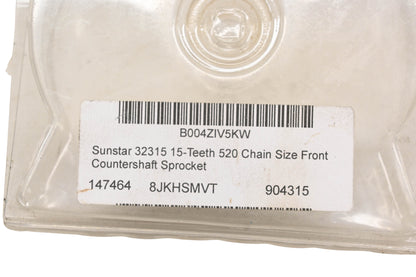 Sunstar 32315, 147464, 8JKHSMVT Sprocket 15T NOS