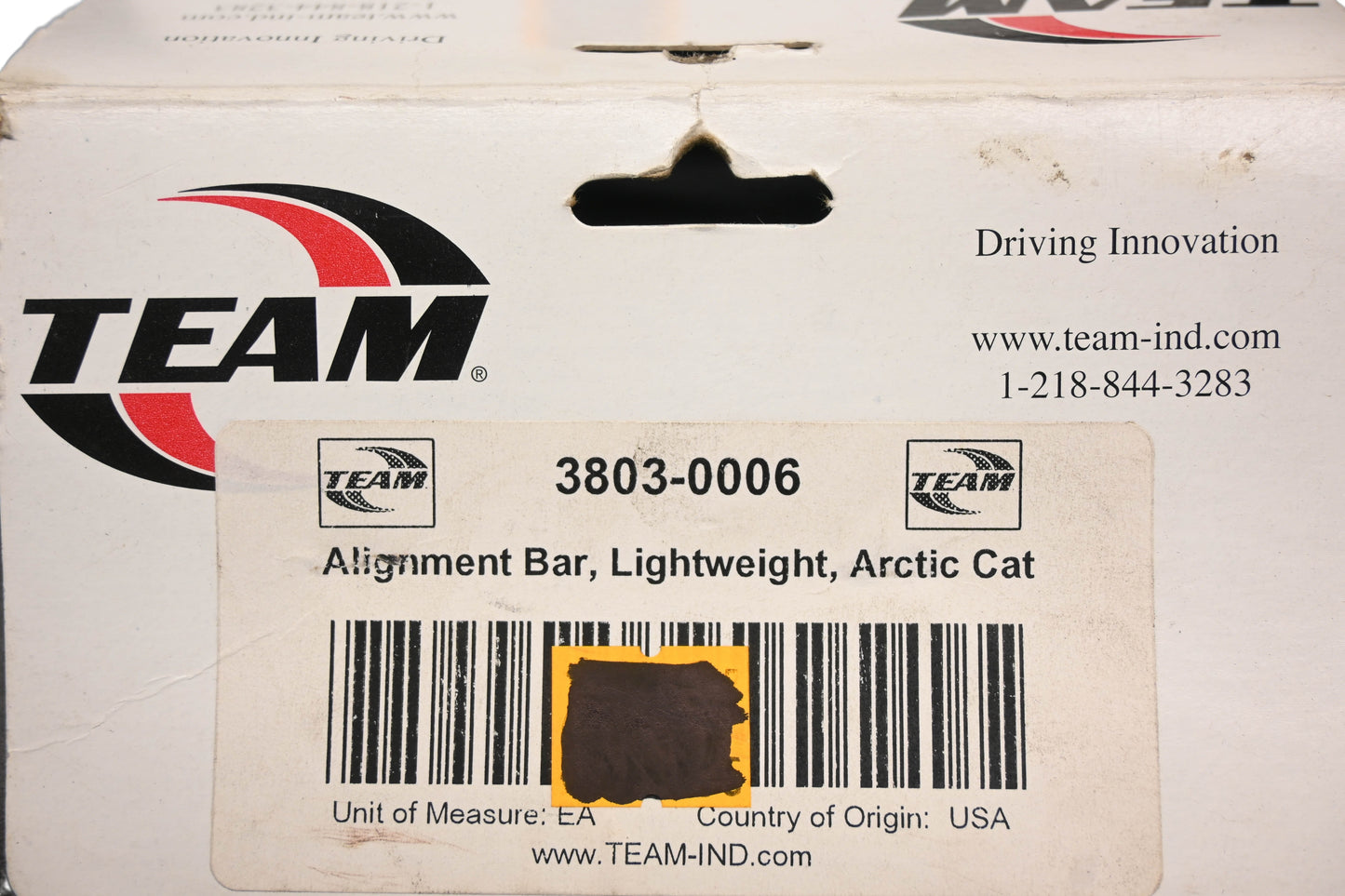 Team 3803-0006, 930717 Arctic Cat Lightweight Alignment Bar NOS