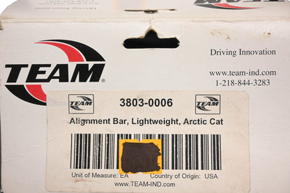 Team 3803-0006, 930717 Arctic Cat Lightweight Alignment Bar NOS