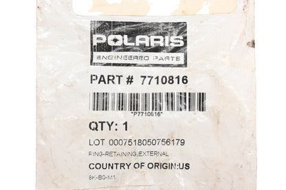 New OEM Polaris 7710816 Retaining Ring NOS