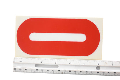 Aftermarket XK004-12 6.25" Red Vinyl Letter/Number Kit