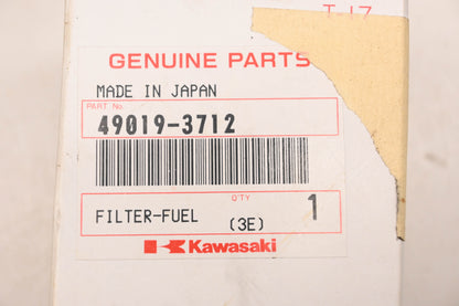 New OEM Kawasaki 49019-3712 In-Line Fuel Filter NOS
