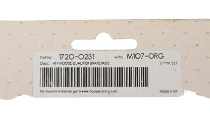 Moose Racing 1720-0231, M107-ORG, PL20018025 Brake Pad Kit NOS