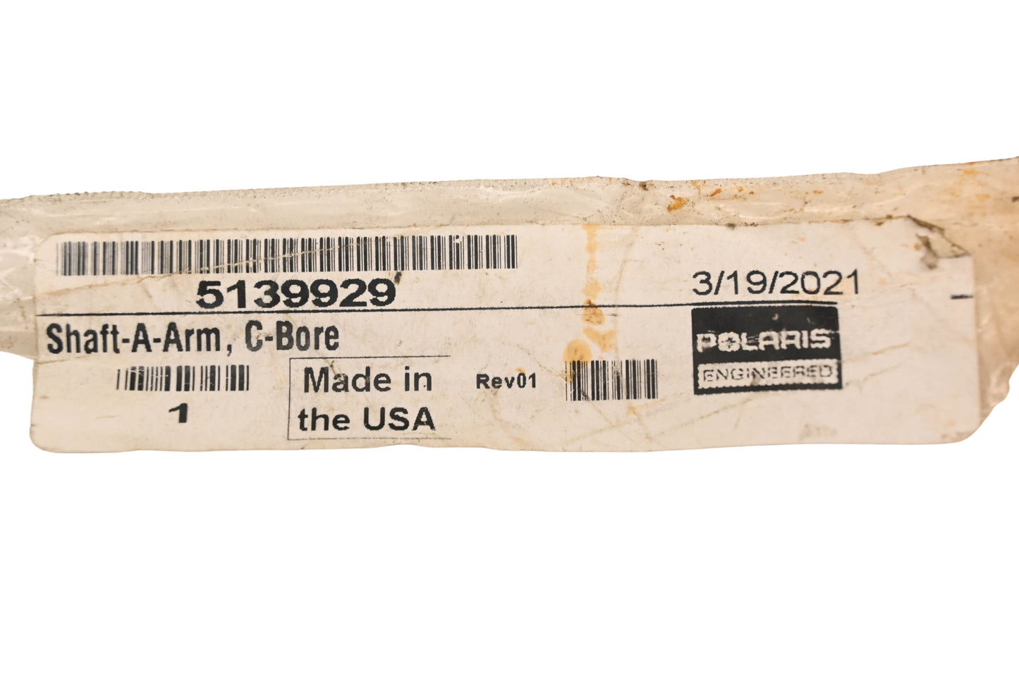 New OEM Polaris 5139929 C-Bore Shaft A-Arm NOS