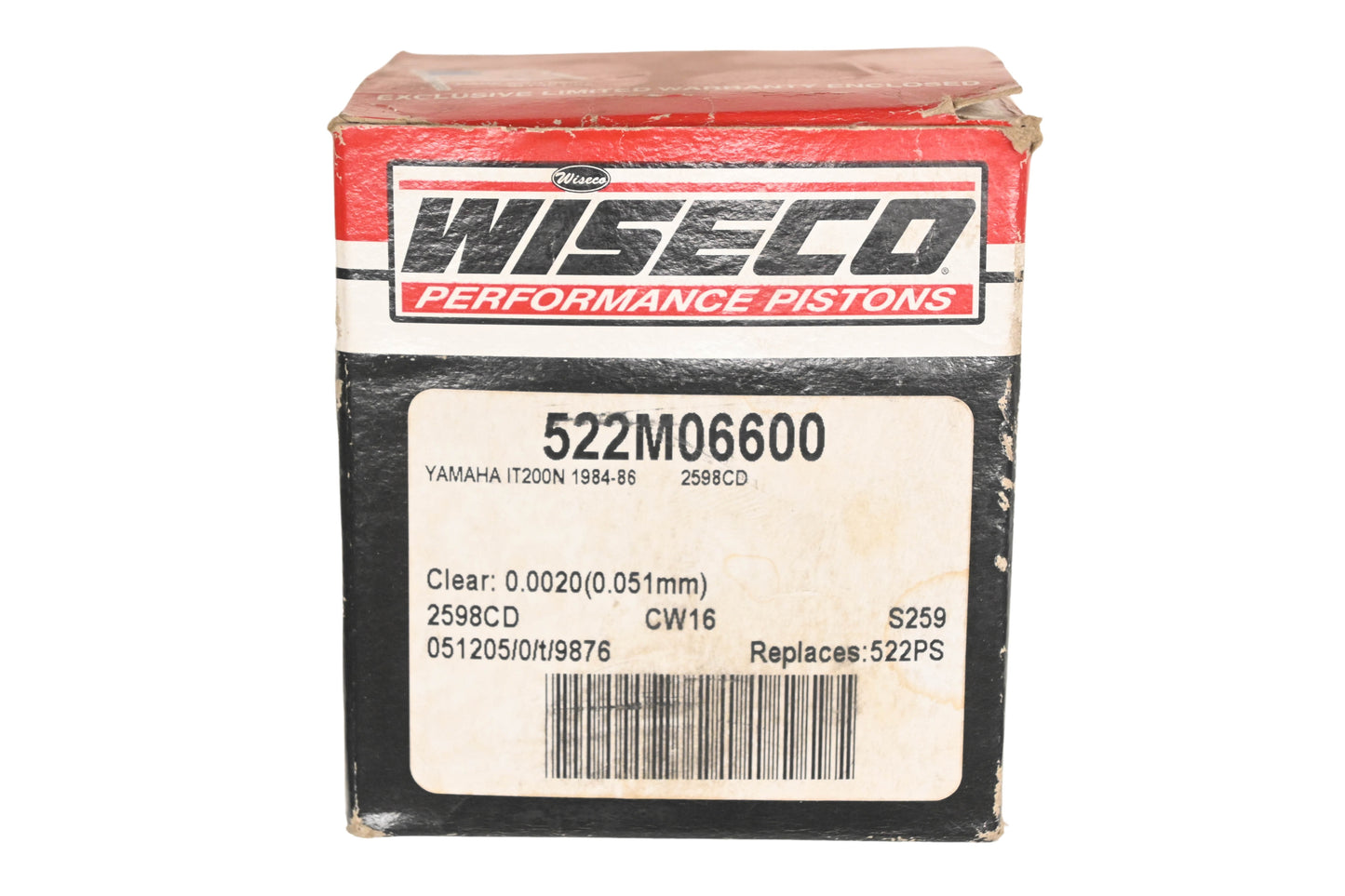 Wiseco 522M06600 Piston Kit NOS