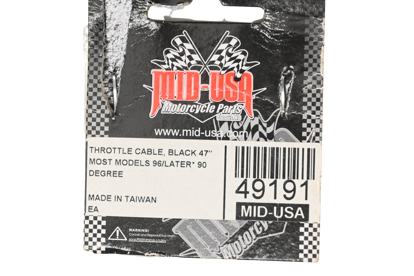 Mid-USA 49191 Throttle Cable NOS