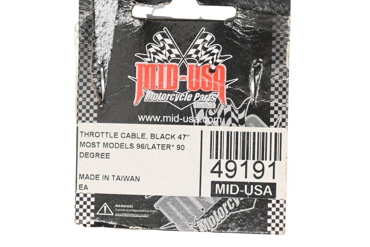 Mid-USA 49191 Throttle Cable NOS