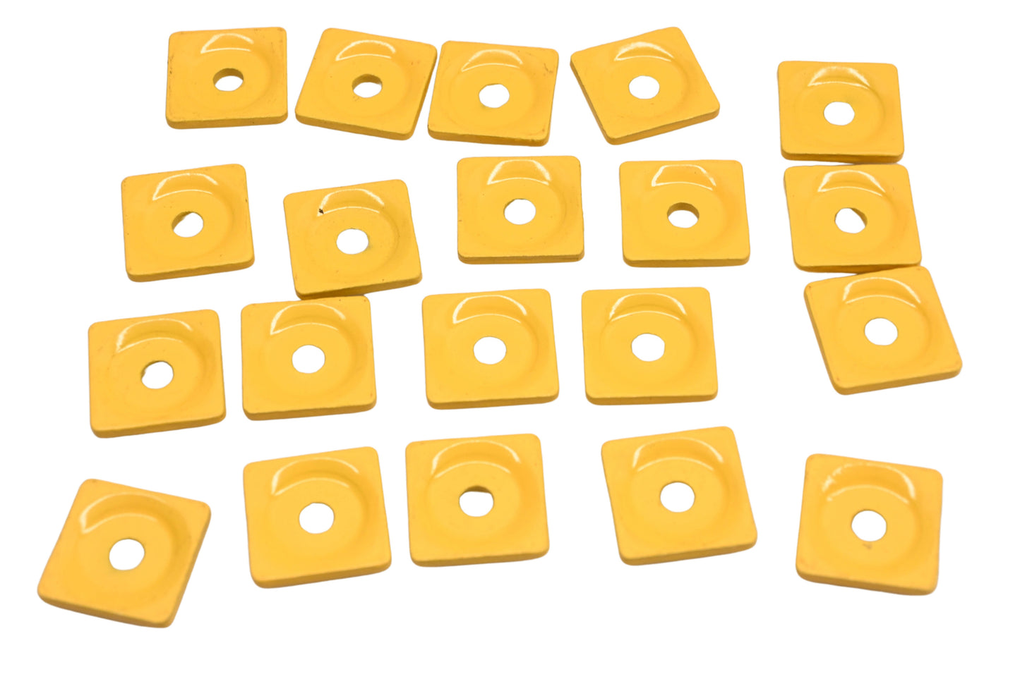 Woody's ASW2-3800-48 Yellow Square Stud Backers Qty 20 NOS