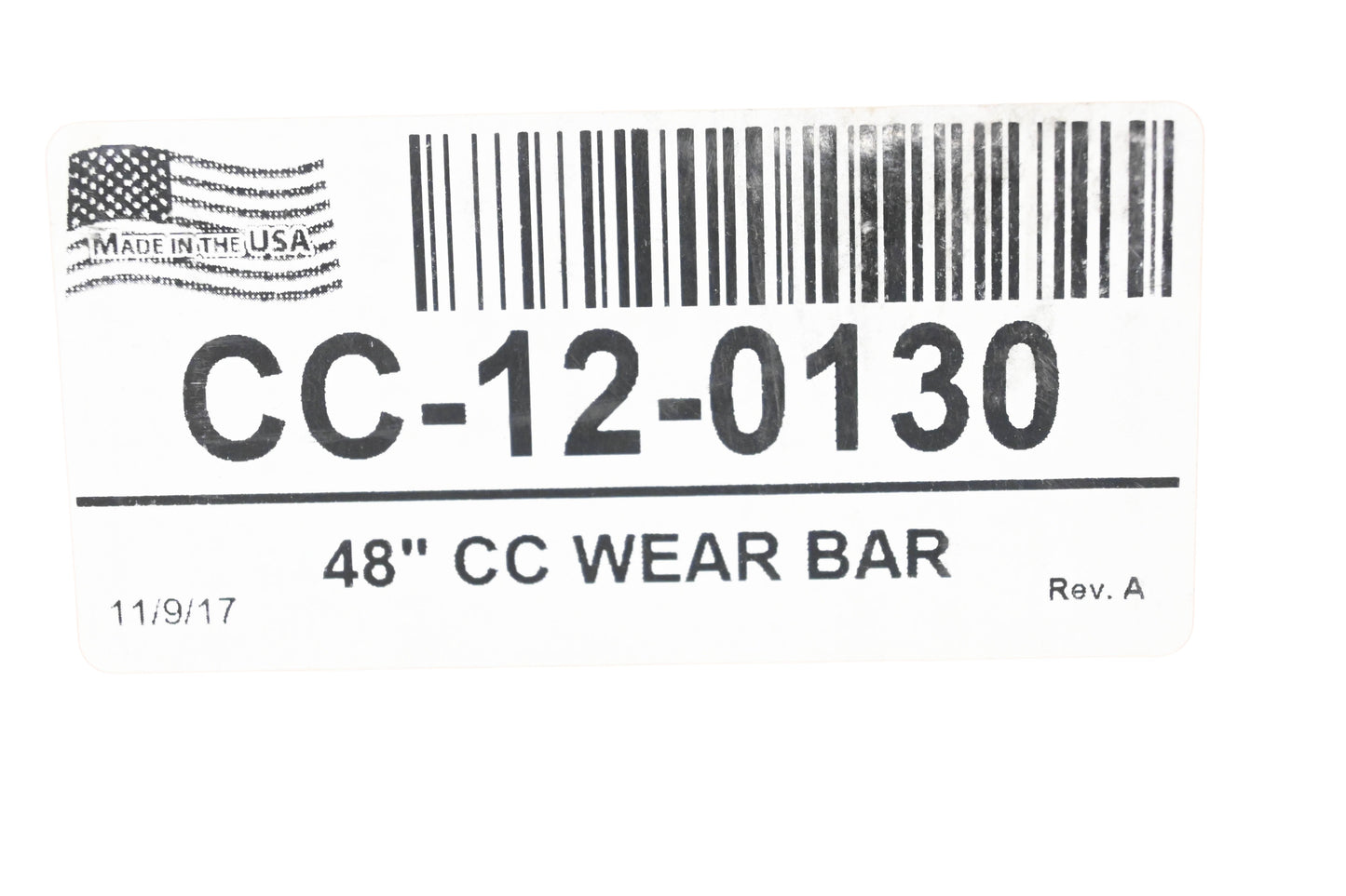 Cycle Country CC-12-0130, 12-0130 Wear Bar 48" NOS