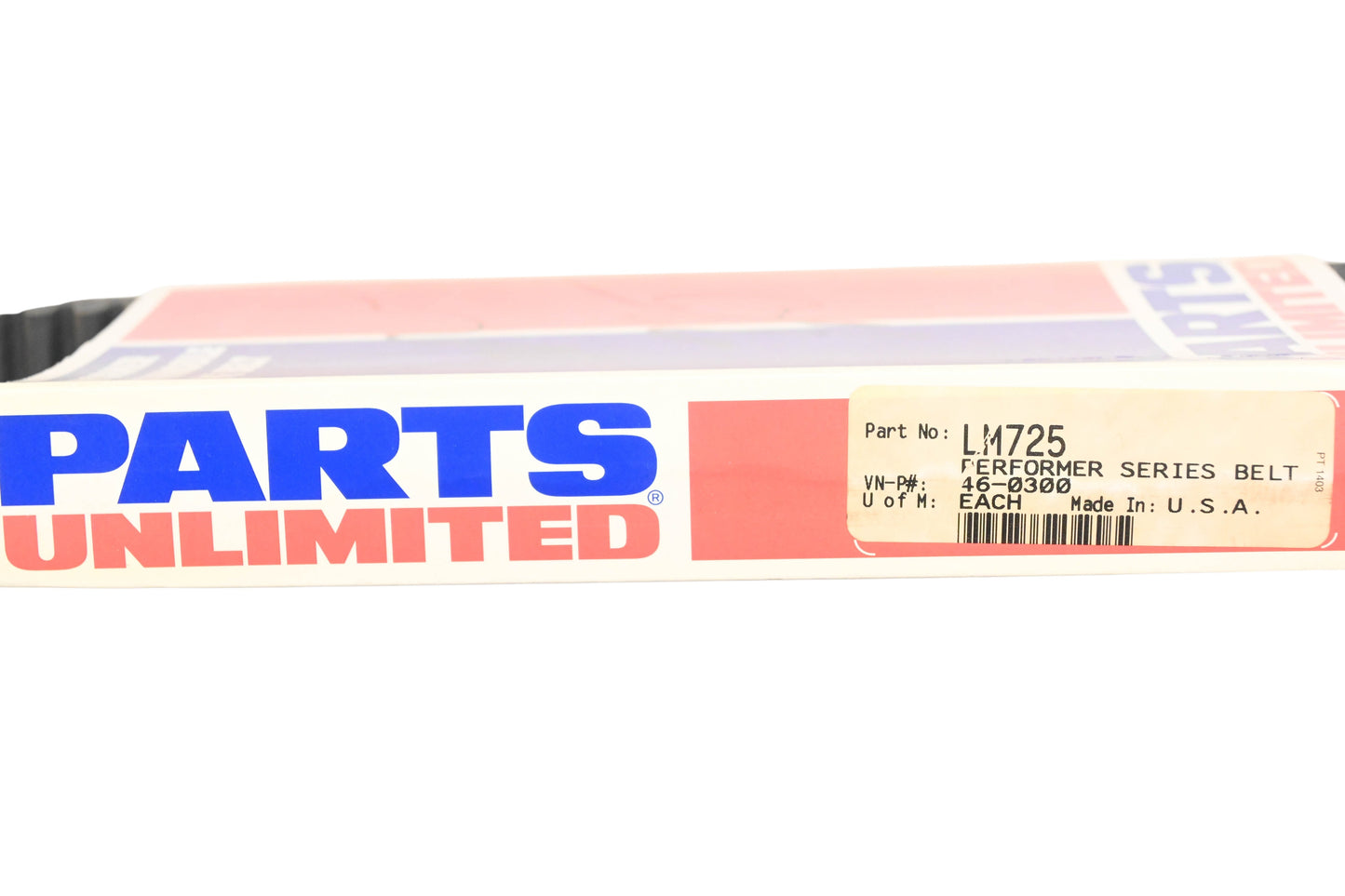Parts Unlimited LM725, 46-0300 Performer Series Belt NOS