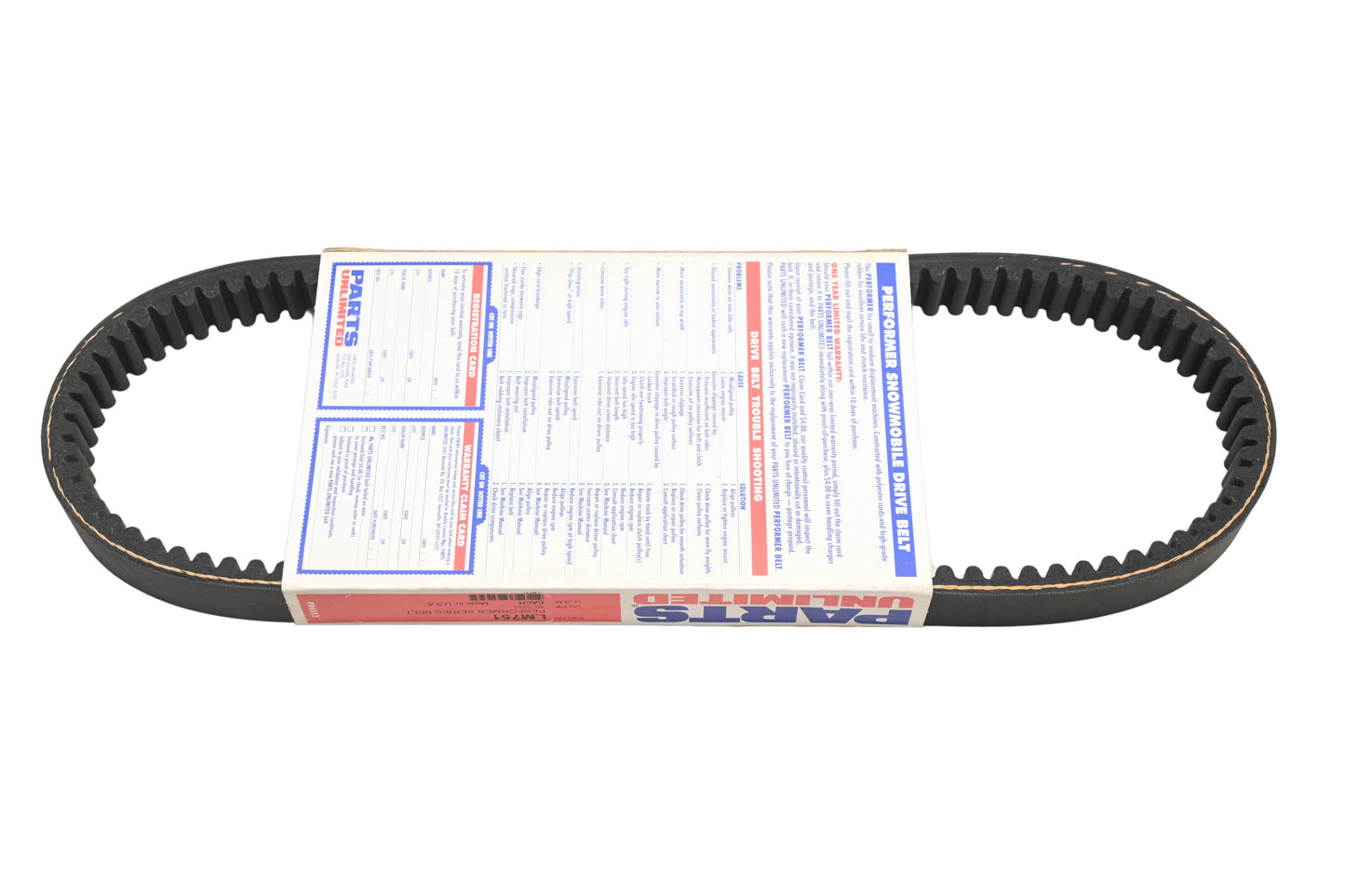 Parts Unlimited LM751, 46-0291 Performer Series Belt NOS