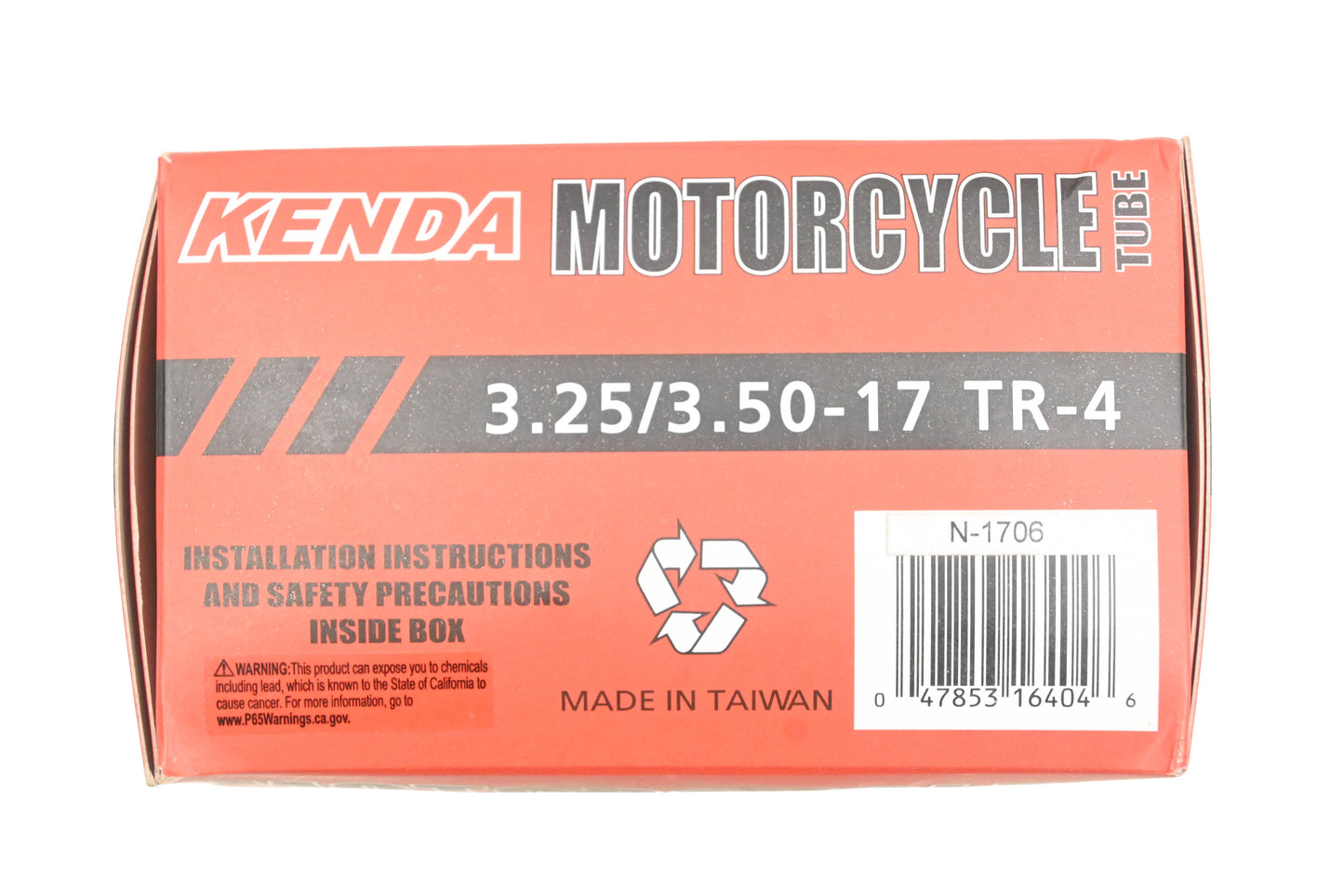 Kenda N-1706 3.25/3.50-17 TR-4 Motorcycle Tire Tube NOS