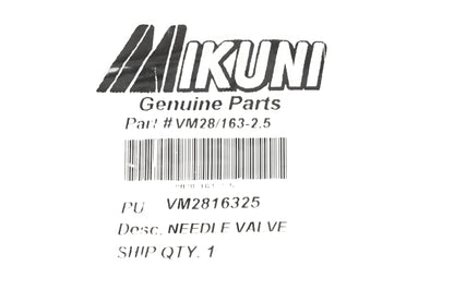 Mikuni VM28/163-2.5, VM2816325 Needle & Seat Valve NOS