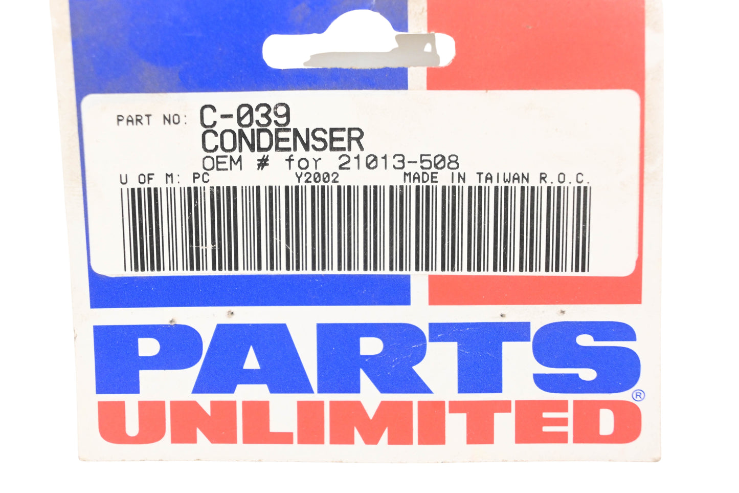 Parts Unlimited C-039, 21013-508 Kawasaki Engine Condenser NOS