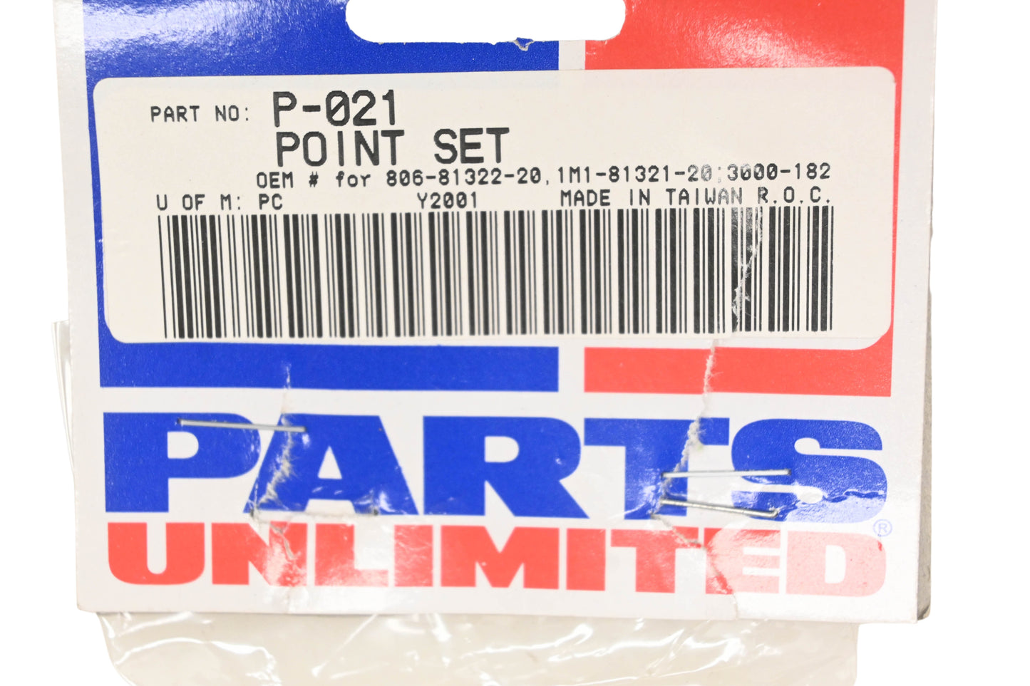 Parts Unlimited P-021, 806-81322-20, 1M1-81321-20 Yamaha Contact Ignition Point NOS