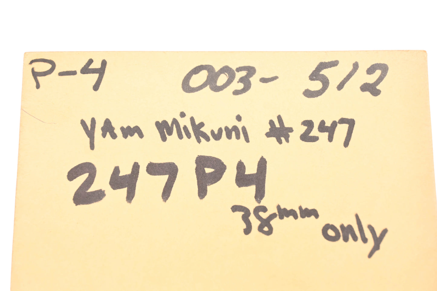 Mikuni 247P-4, 003-512, 247 P-4 Needle Jet Nozzle NOS
