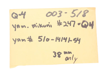 Mikuni 247Q-4, 003-518, 510-14141-54 Needle Jet Nozzle NOS