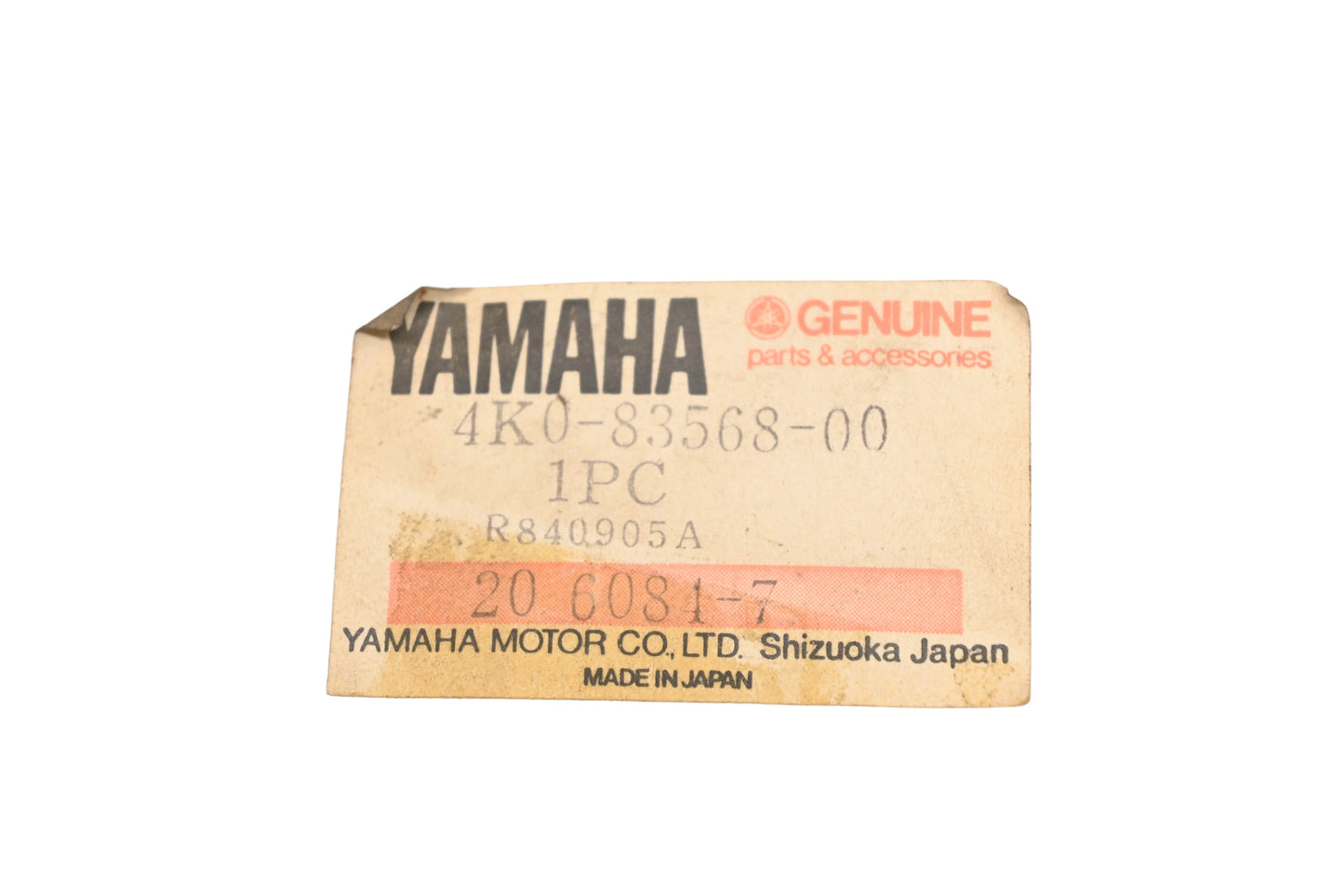 New OEM Yamaha 4K0-83568-00-00 Upper Pilot Case NOS