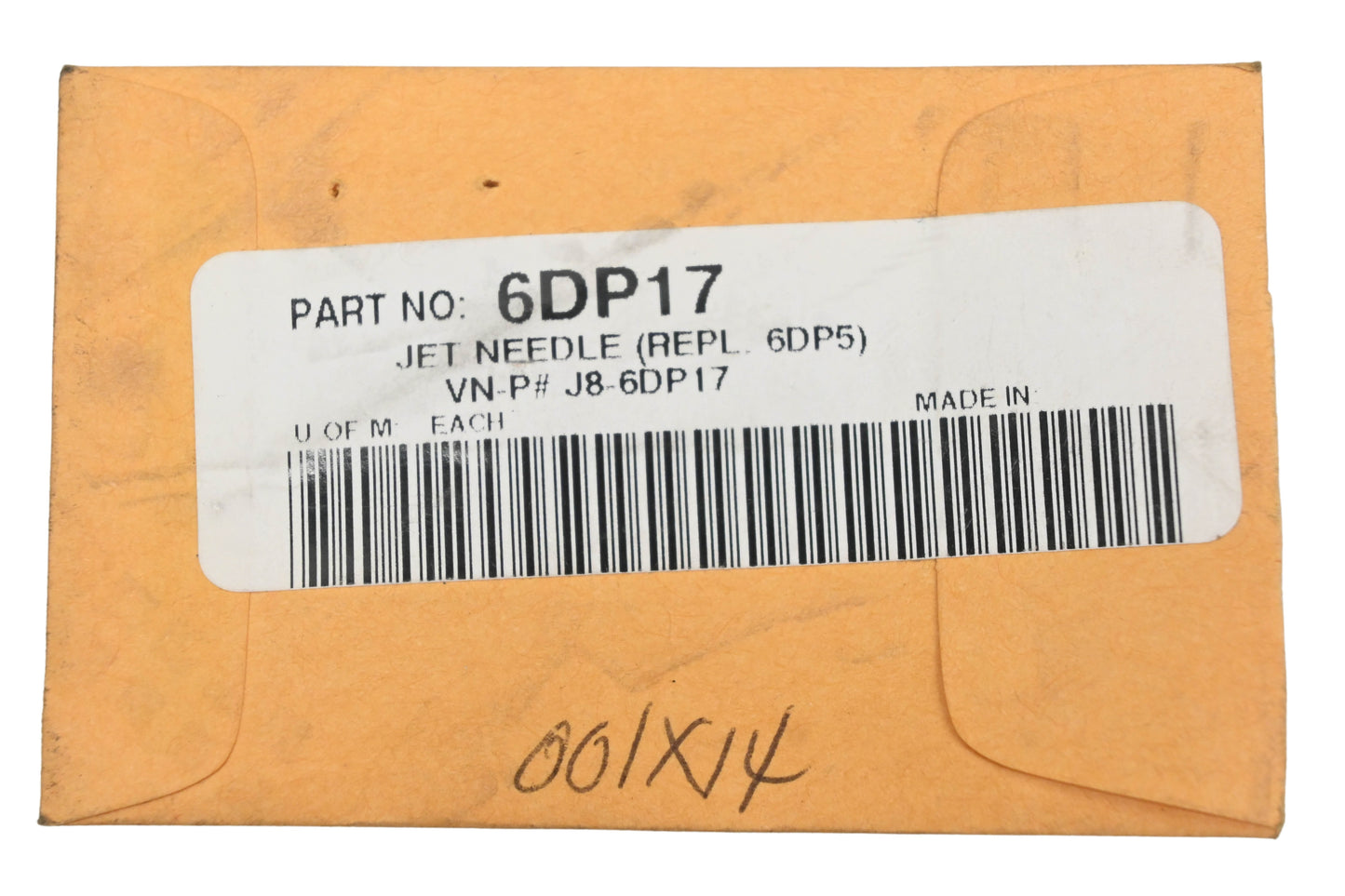 Mikuni 6DP17, J8-6DP17 Jet Needle NOS