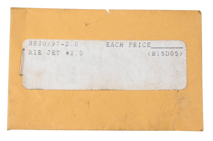 Mikuni BS30/97-2.0, 002-165, 002.165 Air Jet #2.0 NOS