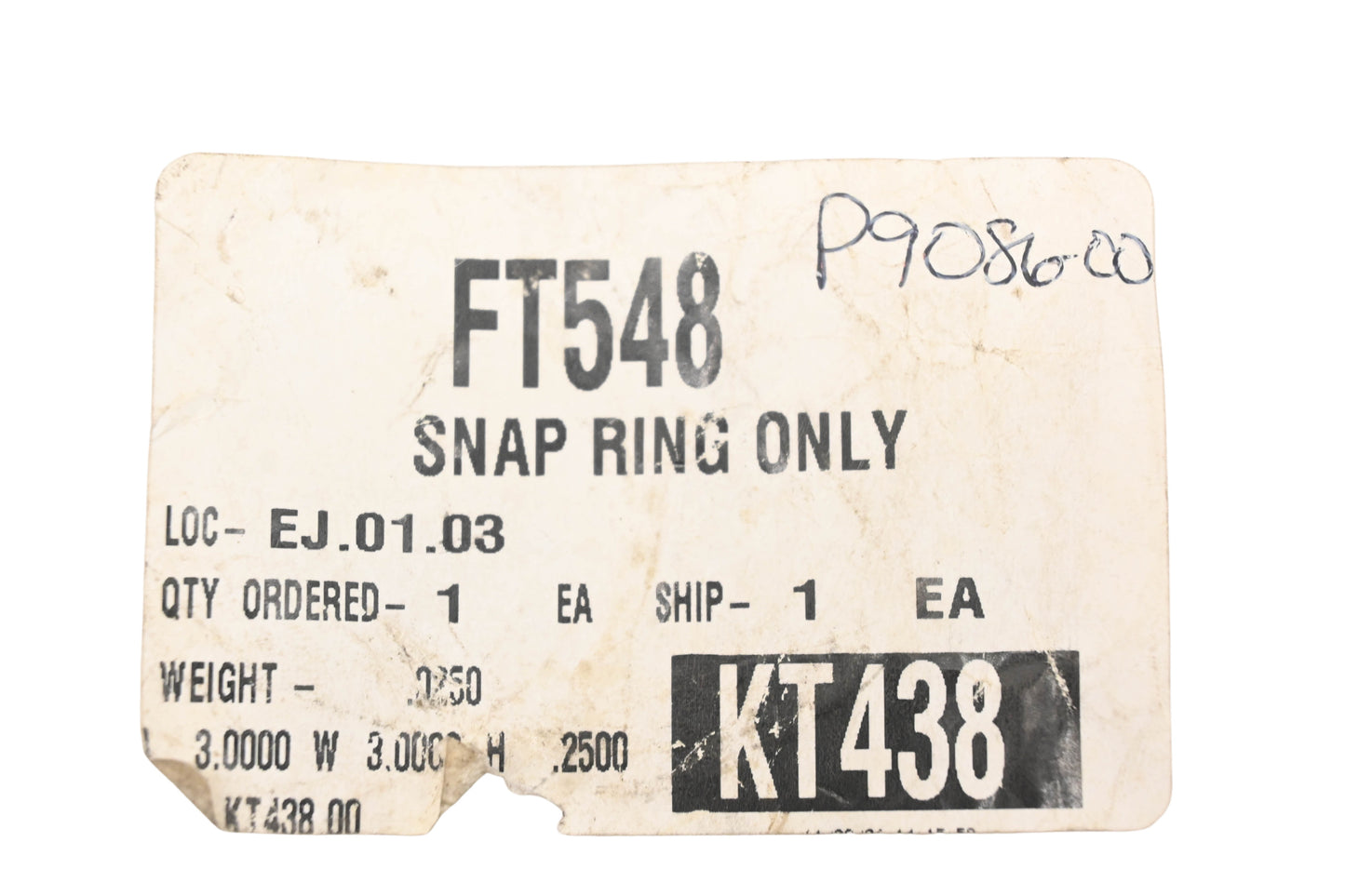 Aftermarket FT548, P9086-00 Snap Ring NOS