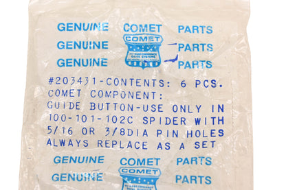 Comet 203431 Clutch Button Kit NOS