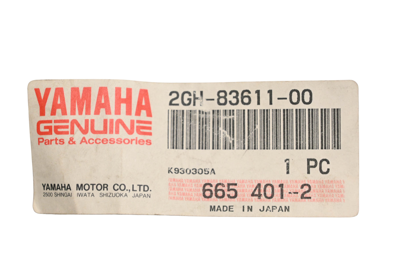 New OEM Yamaha 2GH-83611-00-00, 2GH-83611-00 Gauge Panel NOS