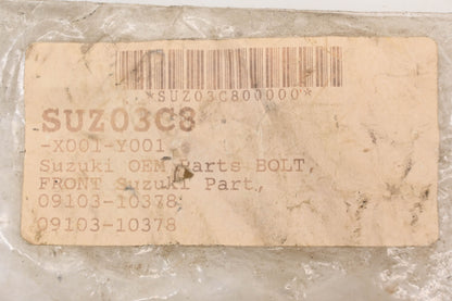 New OEM Suzuki 09103-10378 Front Footrest Bolt NOS