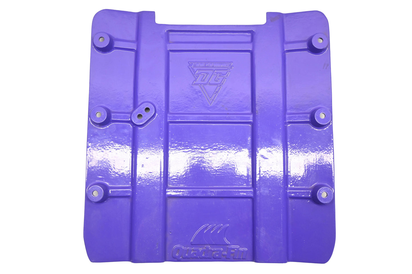 DG FJ0-62731-00-00, FJ0-62731-00 Purple Quadra-Fin Ride Plate NOS